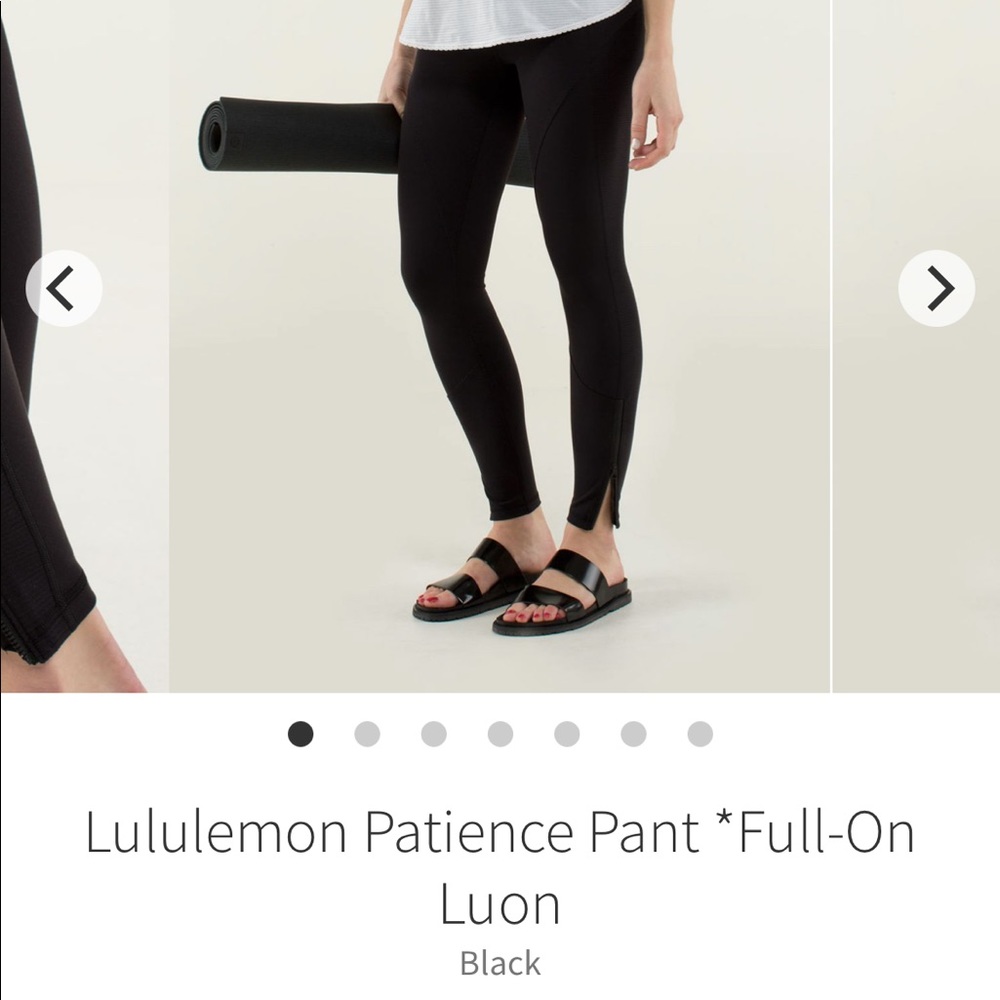 Lululemon 2 patience pant Palm party fatigue black green camo luon leggings zip - Picture 10 of 12